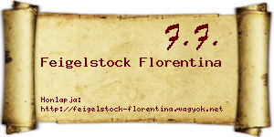 Feigelstock Florentina névjegykártya